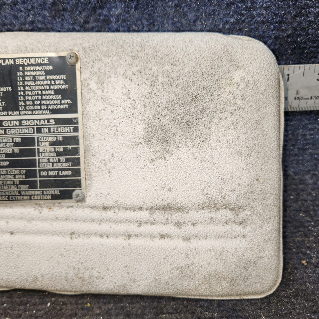 Used aircraft parts for sale, 0700122-13 cessna 150G Sun Visor – LH