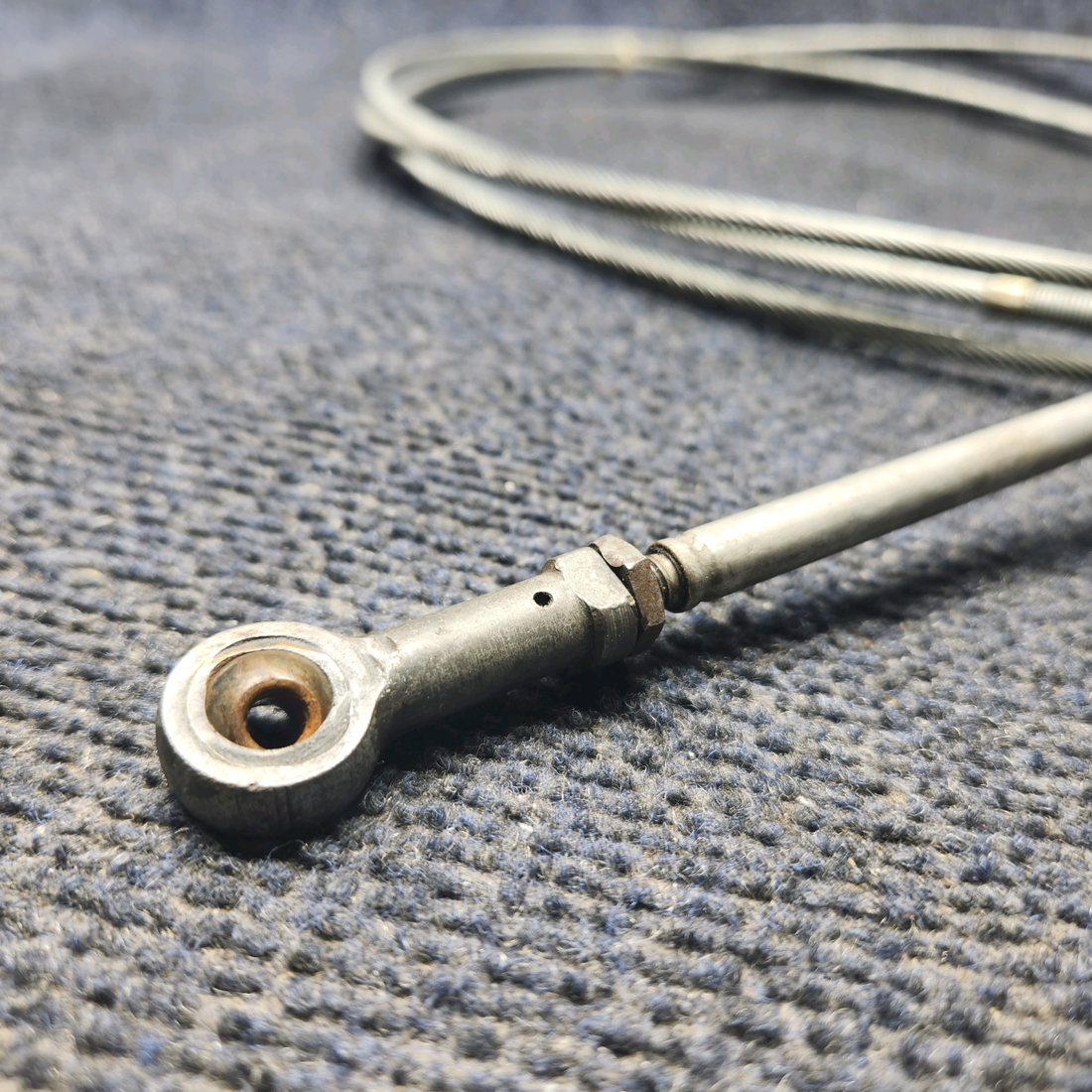 Used aircraft parts for sale, 50‑389010‑29 BEECHCRAFT 95-55B Left-Hand Propeller Push/Pull Control Cable 140"