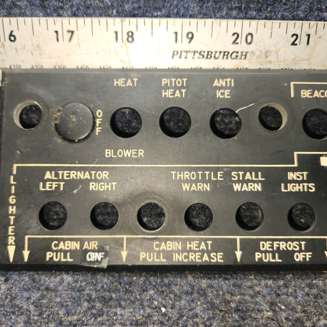 Used aircraft parts for sale, 96-324062-3 BEECHCRAFT 95-55B Circuit Sub Panel Assy - LH