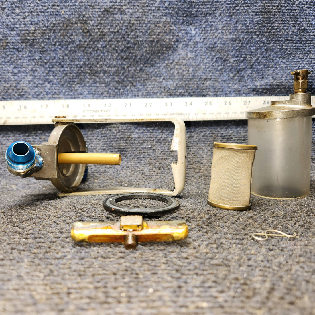 Used aircraft parts for sale, G199-25 Garwin Cessna 172E Fuel Strainer Assembly