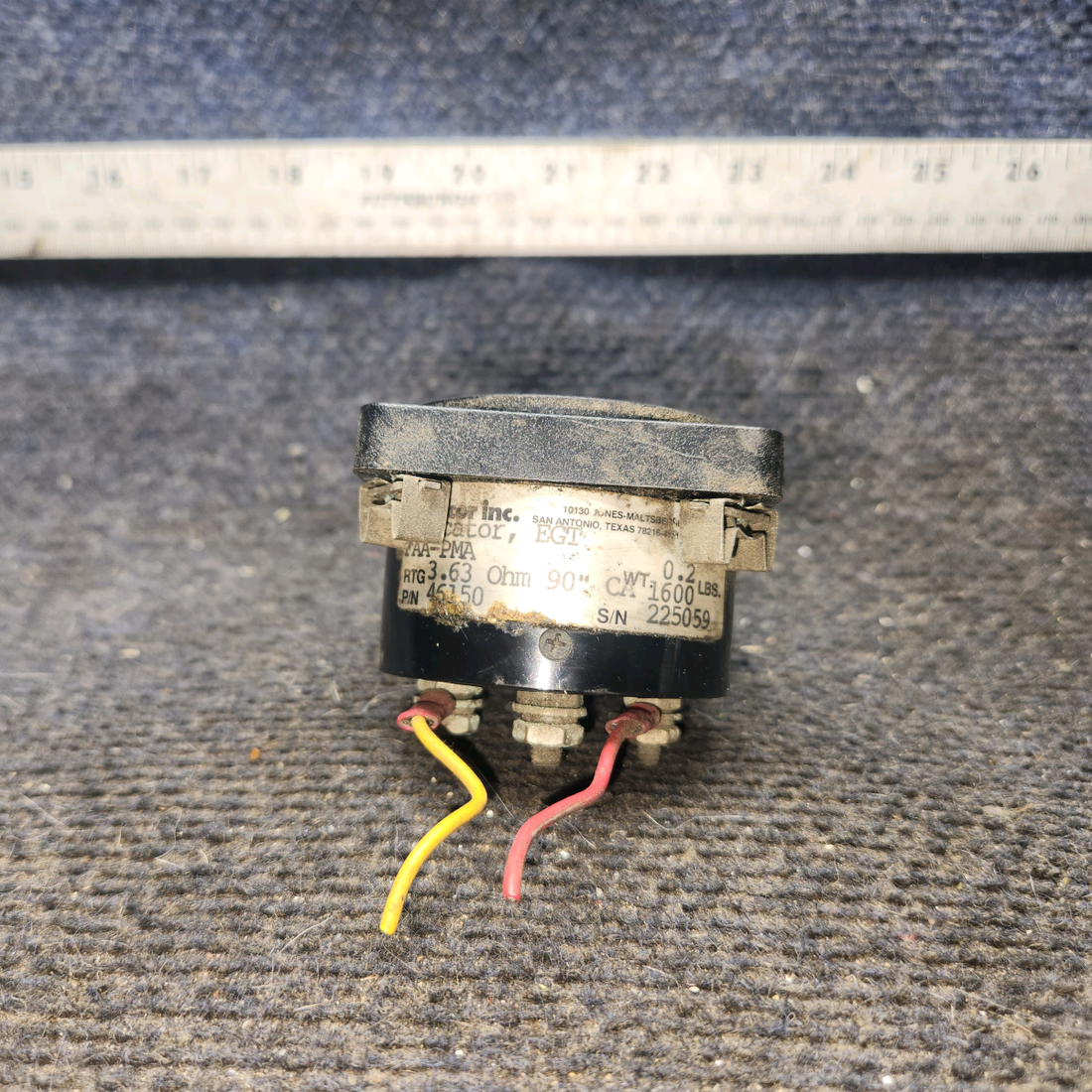 Used aircraft parts for sale, 46150 Alcor piper PA-28-181 EGT Indicator