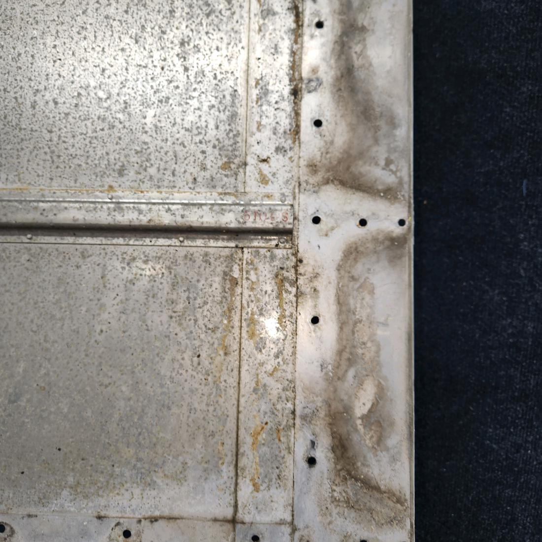 Used aircraft parts for sale, 0523521-19 Cessna 172E Fuel Tank Cover with Indent LH