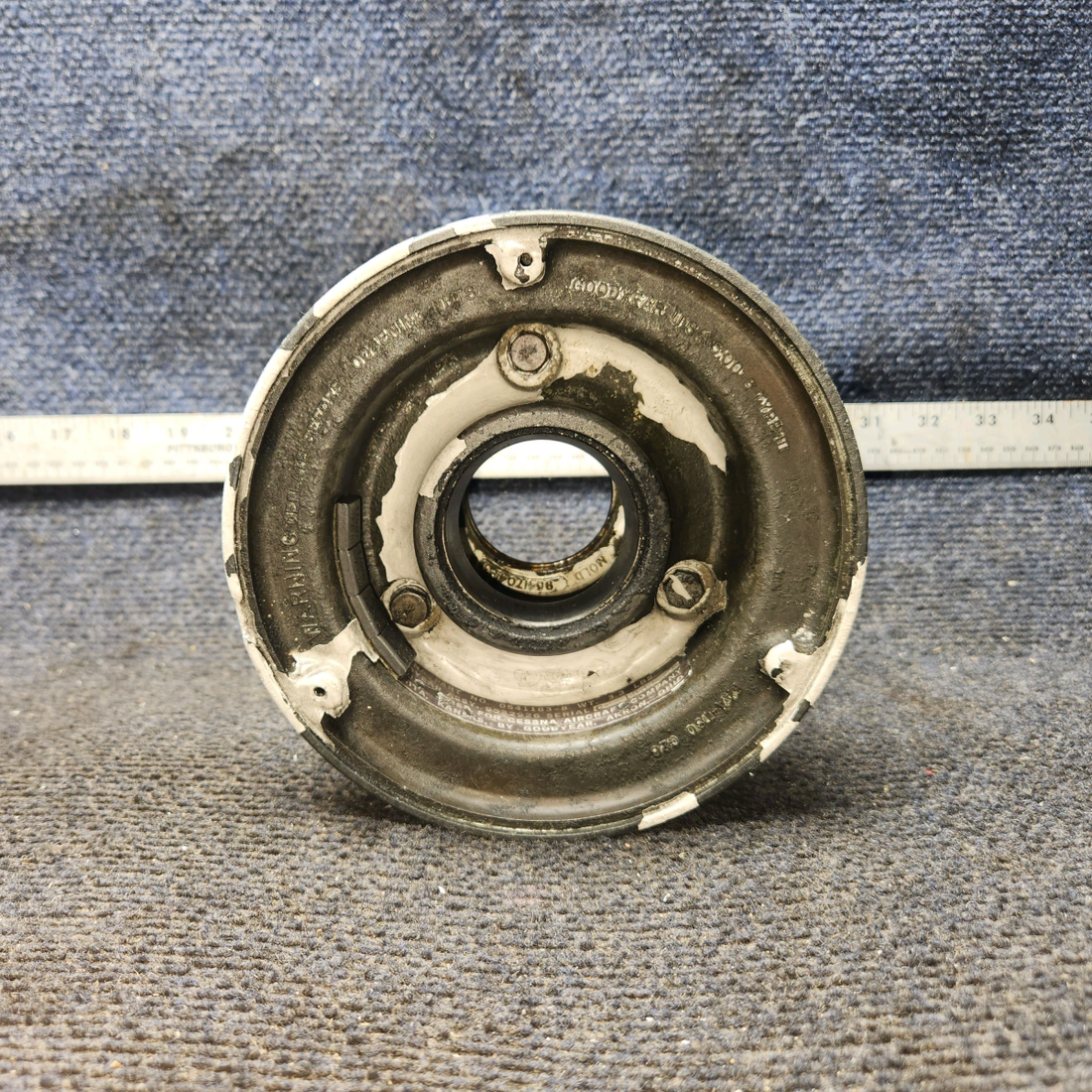 Used aircraft parts for sale, 9532926 GoodYear Cessna 172E Nose Wheel Assembly 5.00-5