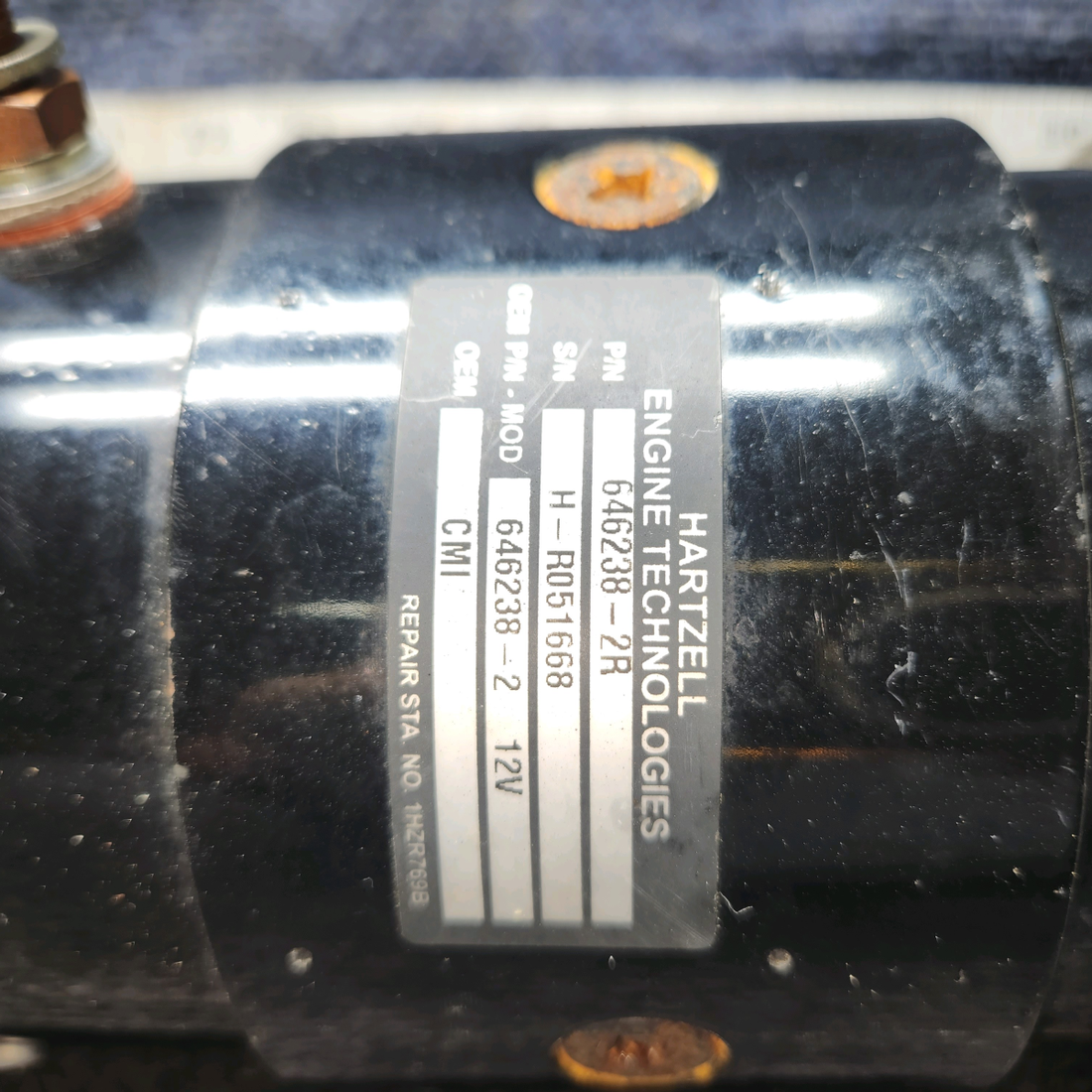 Used aircraft parts for sale, 646238-2R Hartzell Engine Technologies Cessna 182G 12V Starter