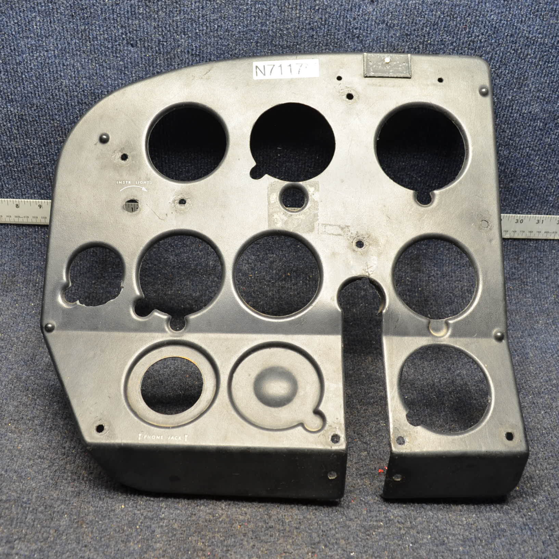 Used aircraft parts for sale, 0513133-2 Cessna C175 LH SIDE INSTRUMENT PANEL PLASTIC COVER