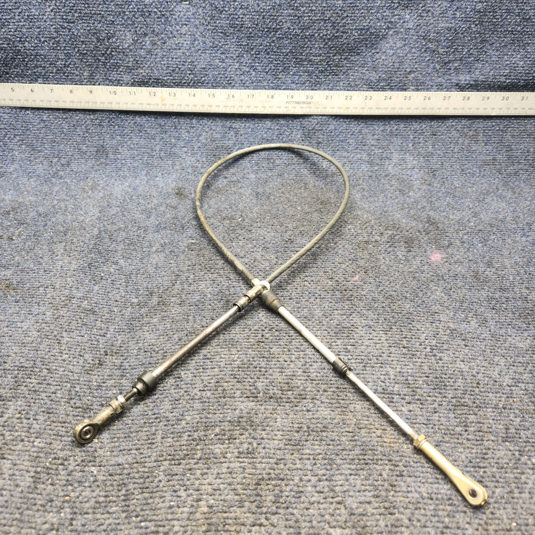 Used aircraft parts for sale, 455-350 PIPER PA28-161 Warrior III THROTTLE CONTROL CABLE (L: 43-1/2”)