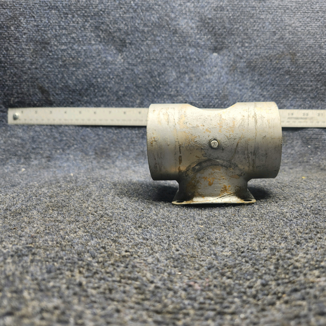 Used aircraft parts for sale, 169-910027-27 Beechcraft A23A Musketeer Custom III CABIN HEAT VALVE WELD ASSEMBLY