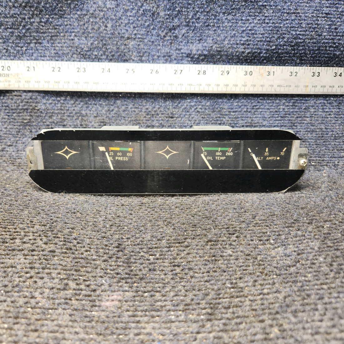Used aircraft parts for sale, 95241-026 Piper PA32RT-300 Instrument Cluster (14V)