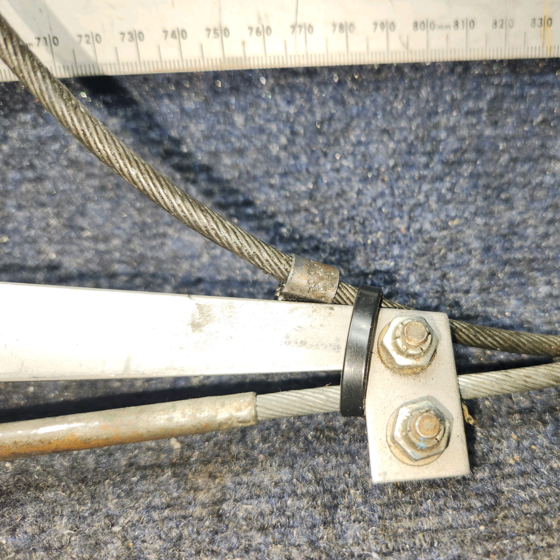 Used aircraft parts for sale, 66835-000 Piper PA28-161 Carburetor Heat Control Cable (Length: 48”)