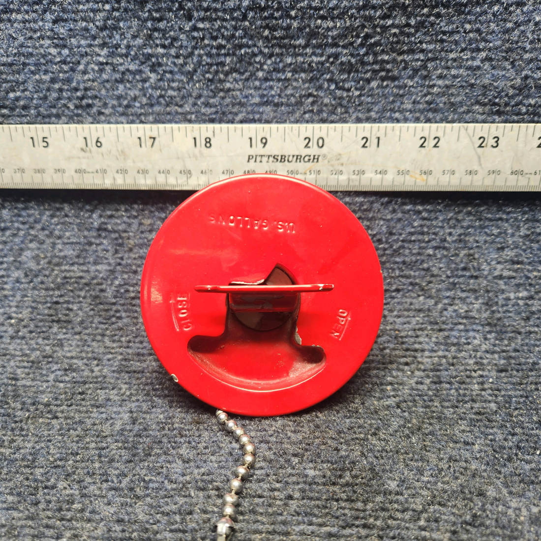 Used aircraft parts for sale, 531-046 Beechcraft F33A SHAW AERO FUEL CAP ASSEMBLY (COLOR:RED)