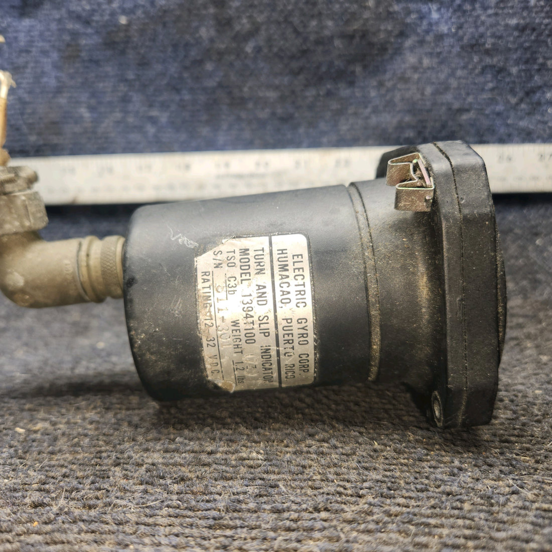 Used aircraft parts for sale, C661003-0506 RC Allen / Kelly Manufacturing piper PA-28-181 Turn Coordinator Indicator (11-30V)