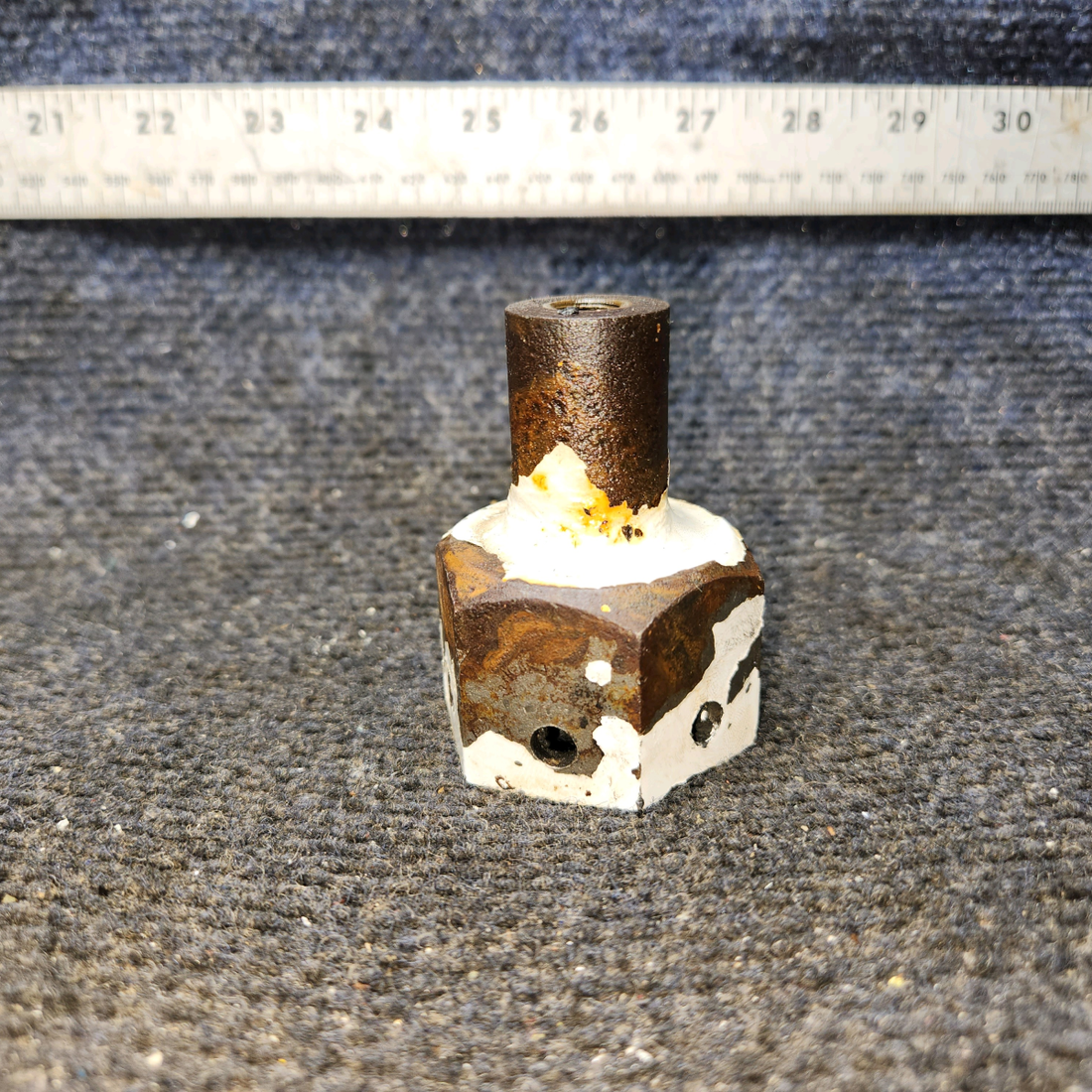 Used aircraft parts for sale, 0441130-2 Cessna 172E Main Gear Axle Fairing Nut (Steel)(Length: 2.375")