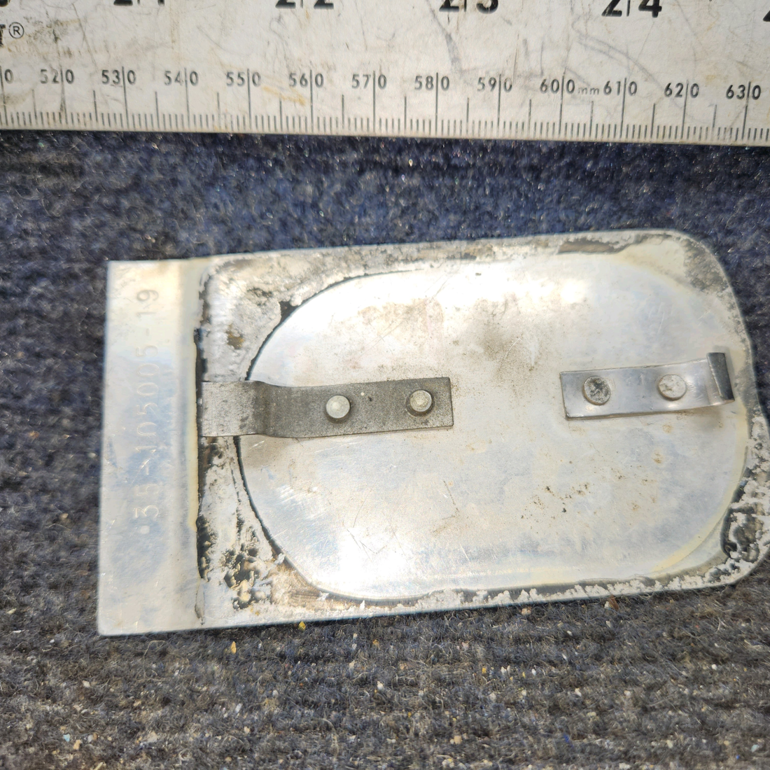 Used aircraft parts for sale, 35-105005-19 Beechcraft 35-33 Wing Attach Bolt Panel - Upper Forward Front
