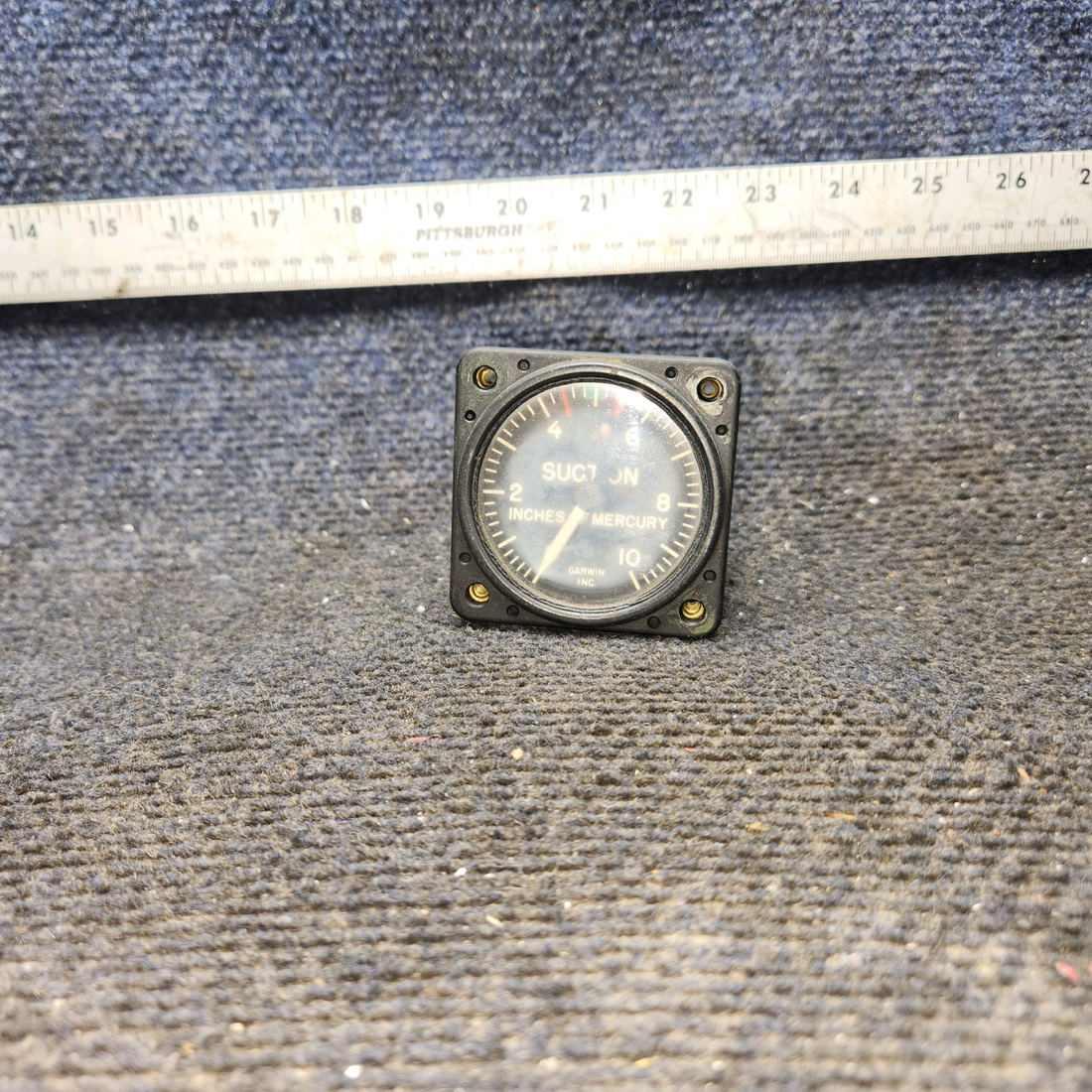 Used aircraft parts for sale, 22-880-03 Garwin Beechcraft 35-33 Suction Indicator