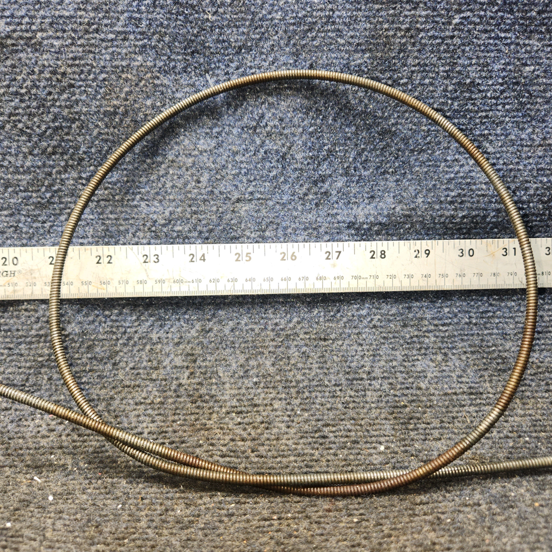 Used aircraft parts for sale, 51231-2, 0513173-1 Cessna 172F Mixture Control Cable with Lock - Length 44.5"