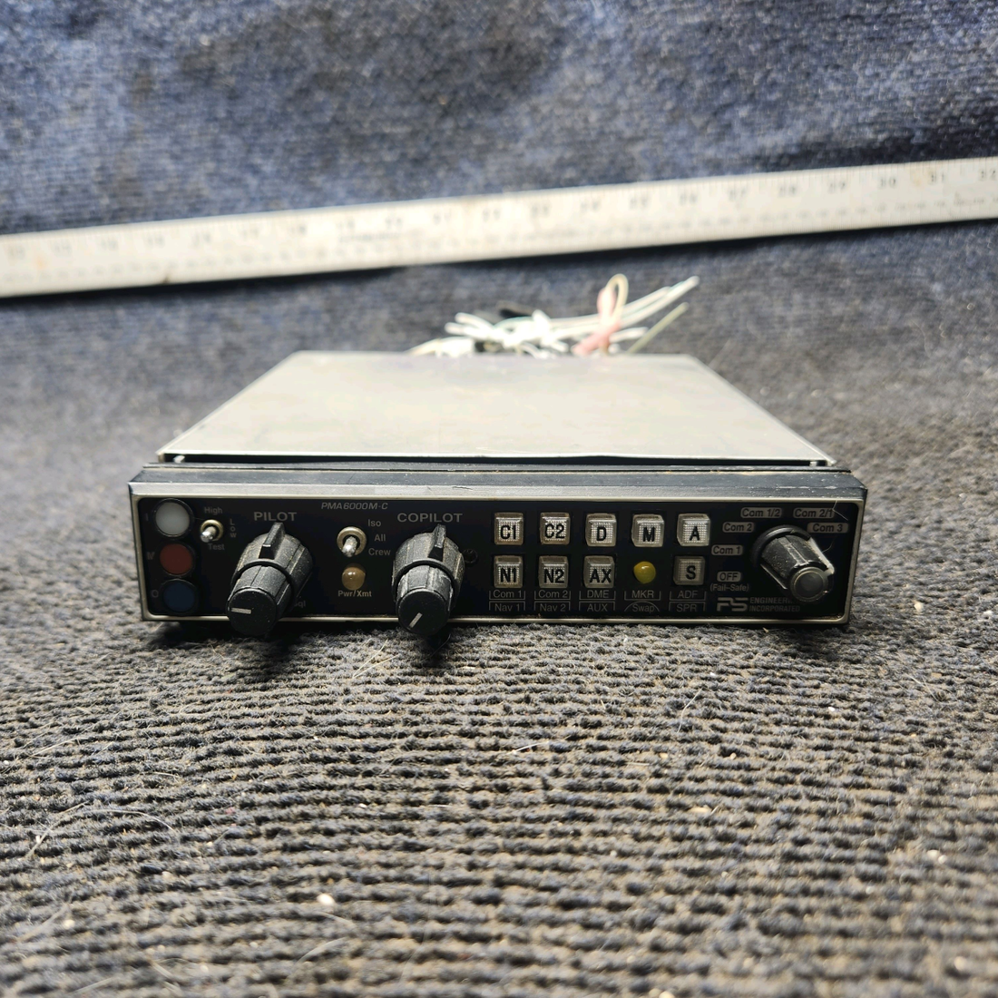 Used aircraft parts for sale, PMA6000M-C PS Engineering cessna 172N Audio Panel