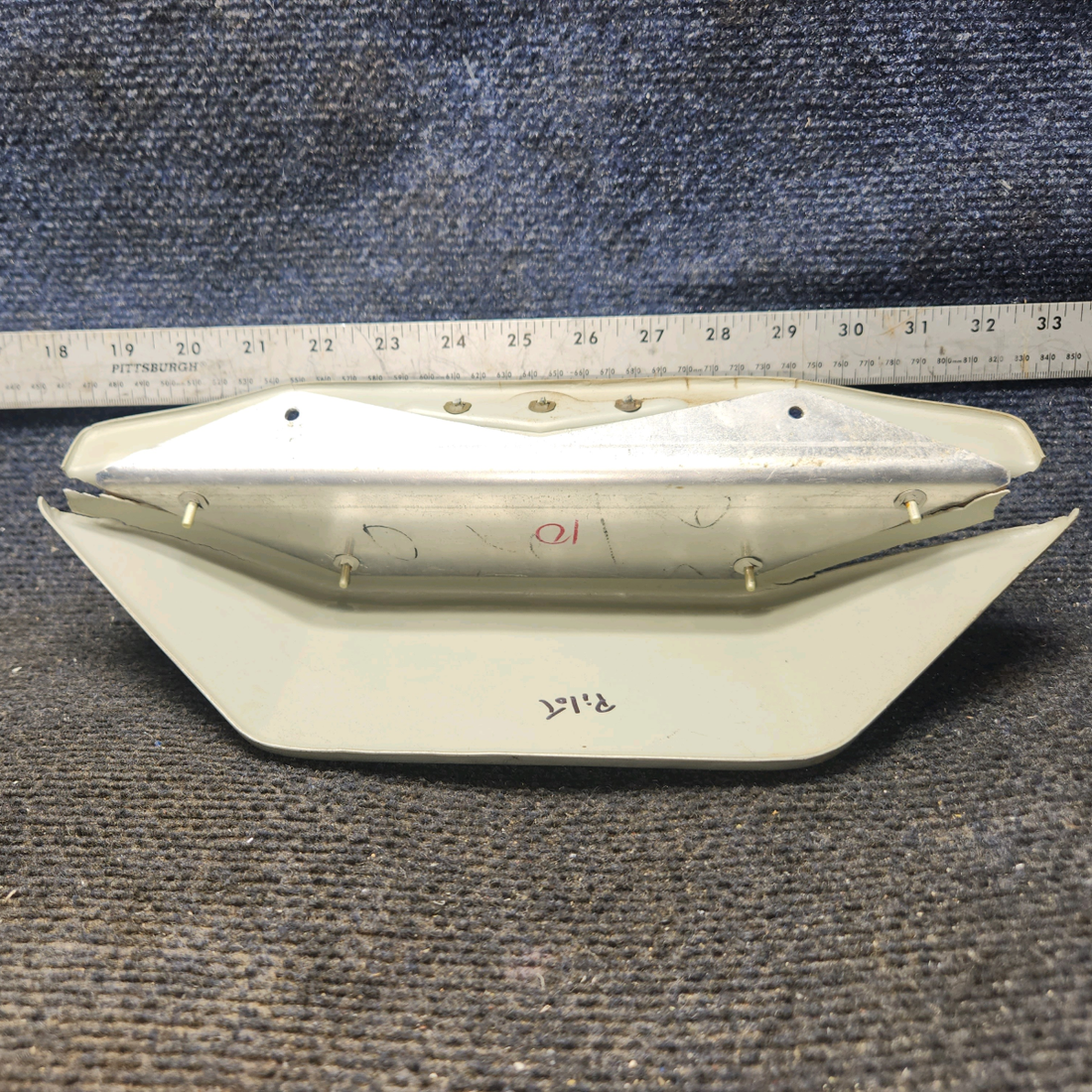 Used aircraft parts for sale, 33-534012-1, 33-534012-5, 35-534012-5 Beechcraft 35-33 Armrest Assembly – Gray/Beige