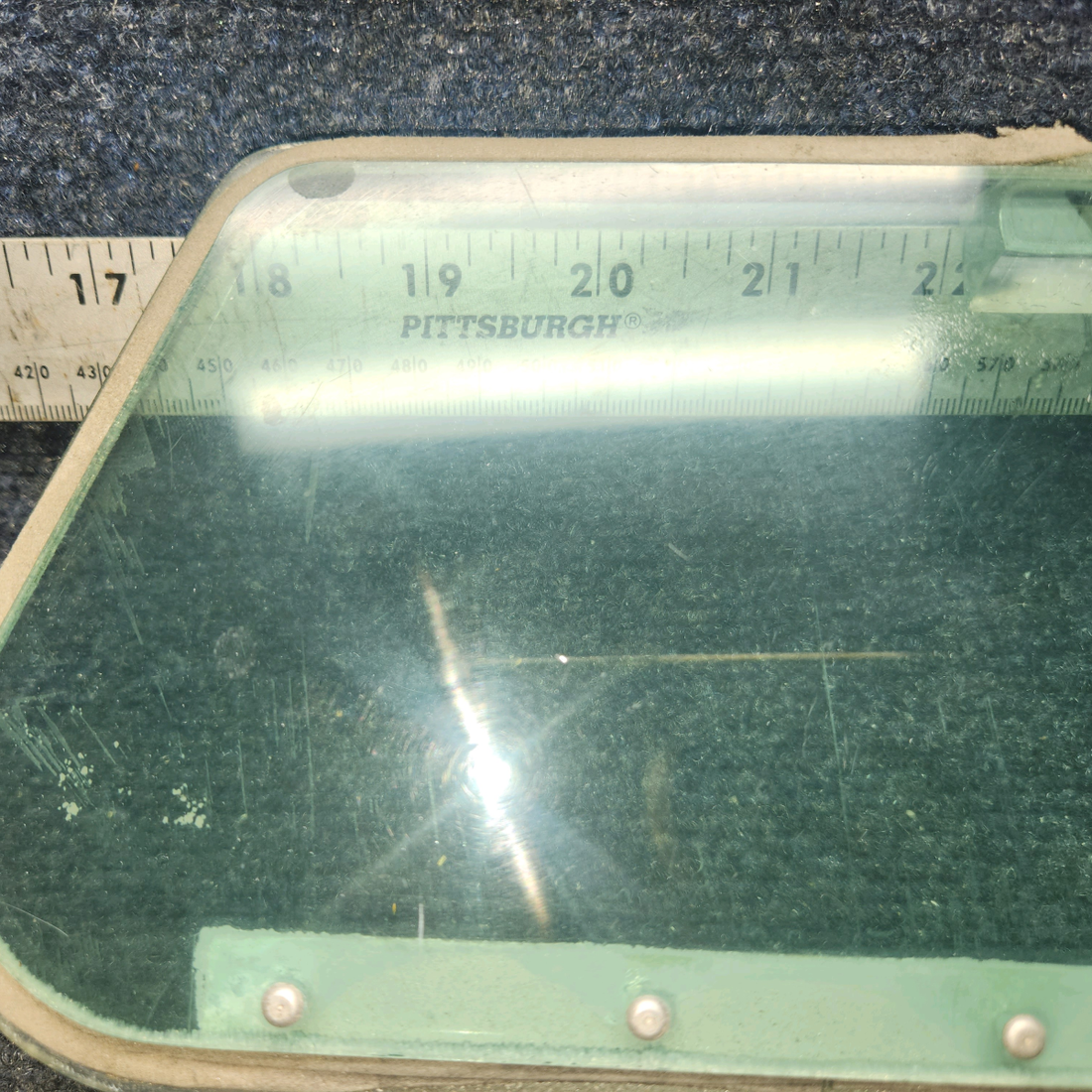 Used aircraft parts for sale, 169-420038-71 Beechcraft A24R Storm Window Assembly LH (Tinted)