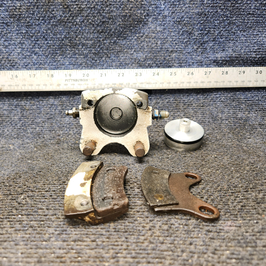 Used aircraft parts for sale, C163030-0103 Cleveland 30-63 Cessna 172E Brake Caliper Assembly No Bolts.
