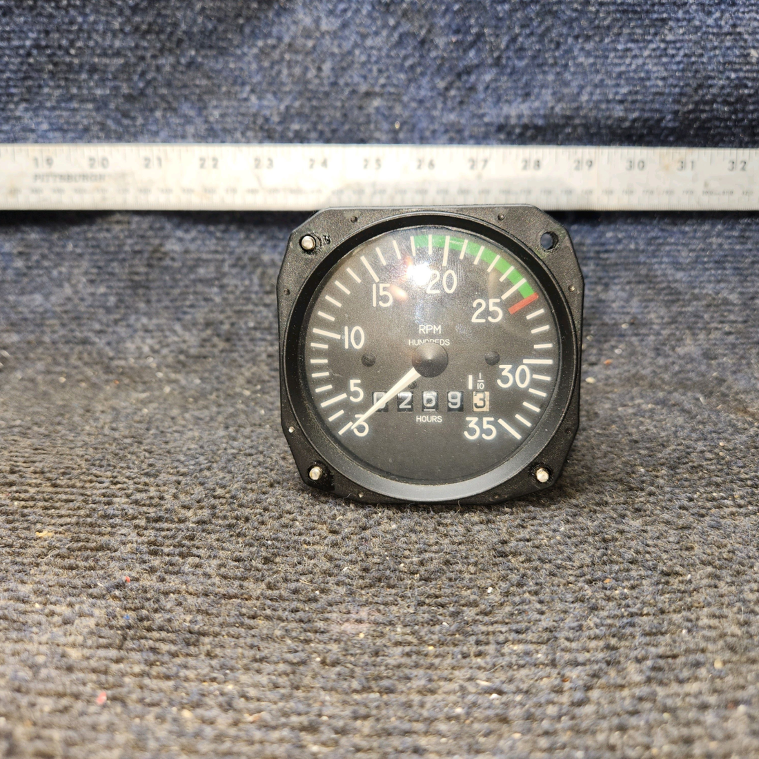 Used aircraft parts for sale, D1-112-5023 Mitchell Beechcraft 35-33 RPM Recording Tachometer