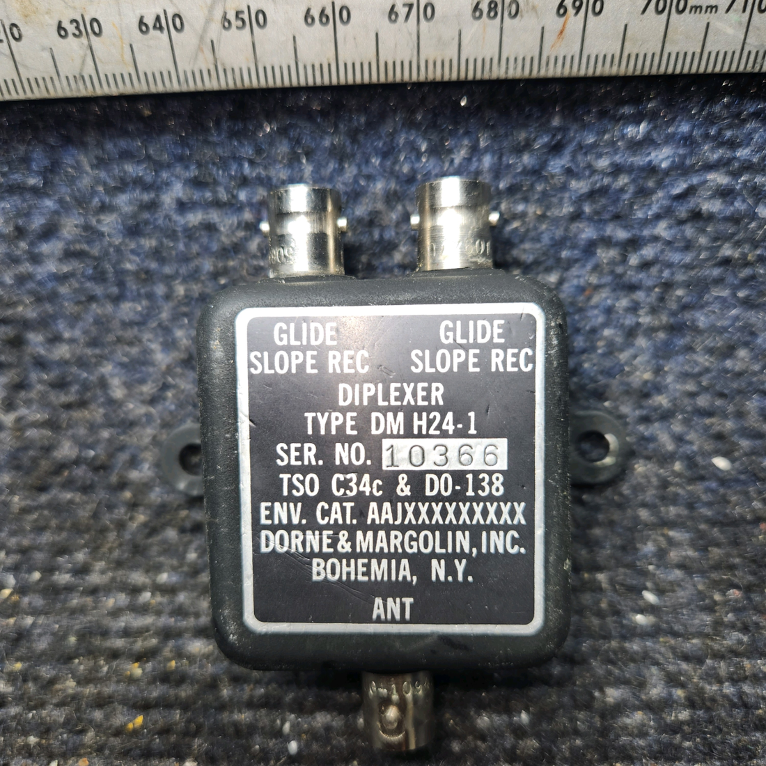 Used aircraft parts for sale, DM-H24-1 Dorne and Margolin Piper PA32RT-300 Diplexer