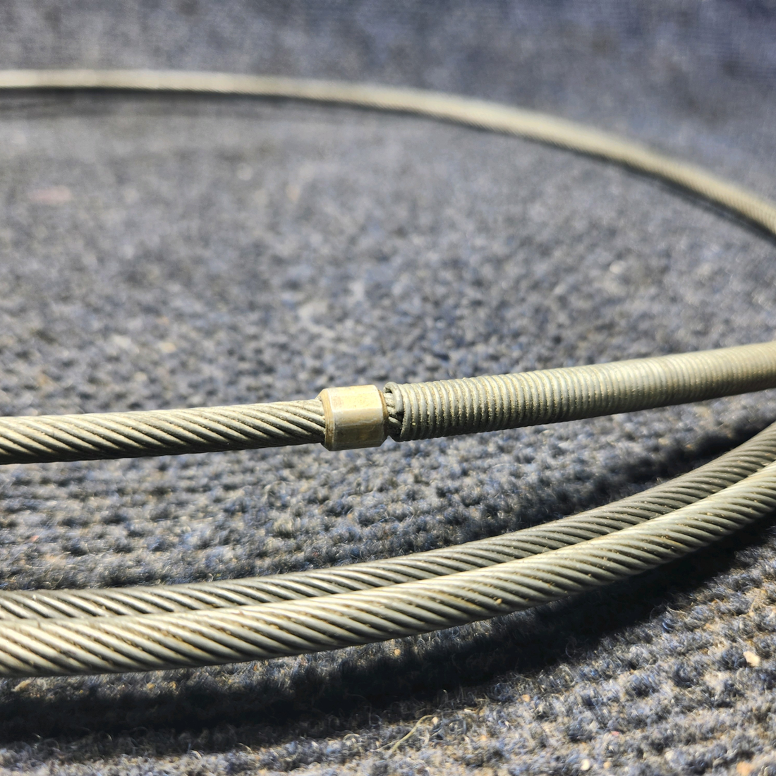 Used aircraft parts for sale, 50‑389010‑19 BEECHCRAFT 95-55B Mixture Control Push/Pull Cable Assembly - LH 128"