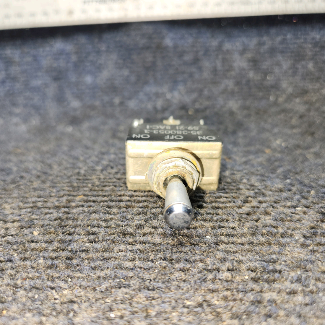 Used aircraft parts for sale, 35-380053-3 Beechcraft 95-B55 Toggle Switch Assy