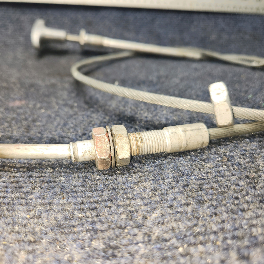 Used aircraft parts for sale, 95-940011-3 BEECHCRAFT 95-55B Control Cable Heather Assy 68"