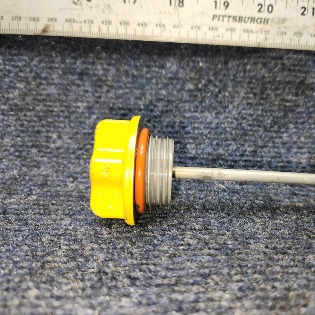 Used aircraft parts for sale, LW-14774 Lycoming O-540 PIPER PA-24-250 Oil level Gage Assy threaded plug