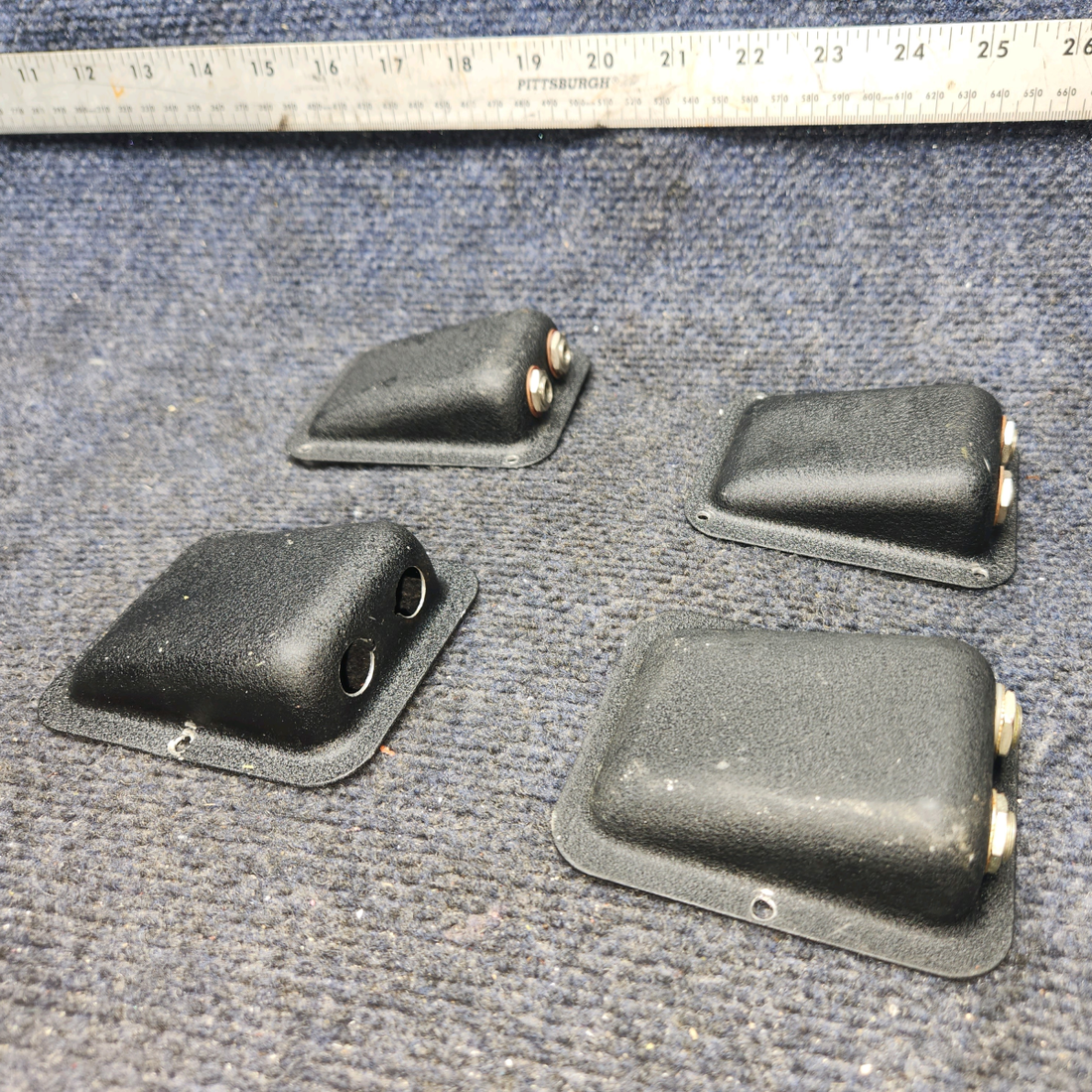 Used aircraft parts for sale, Jack Mount Beechcraft A24R Mic or Phone Jack Mount 2 Hole- "SET OF FOUR"