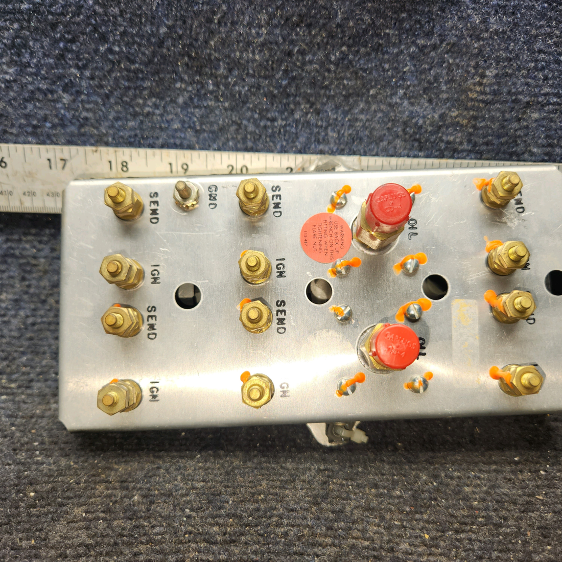 Used aircraft parts for sale, 39569-003 Rochester Gauges Piper PA34-220T Intrument Gauge Cluster (12V)