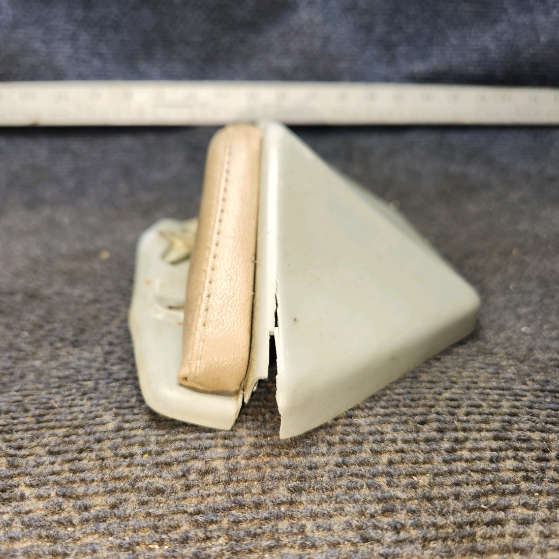 Used aircraft parts for sale, 33-534012-1, 33-534012-5, 35-534012-5 Beechcraft 35-33 Armrest Assembly – Gray/Beige