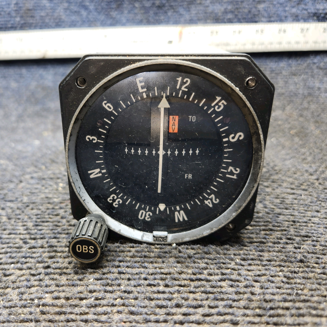 Used aircraft parts for sale, 066-3034-07 King Radio KI-202 cessna 172N VOR, Localizer Indicator