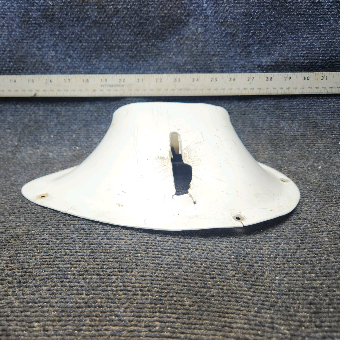 Used aircraft parts for sale, 0723605-3 Cessna 182G Wing Strut Upper Fairing LH (Worn Holes)