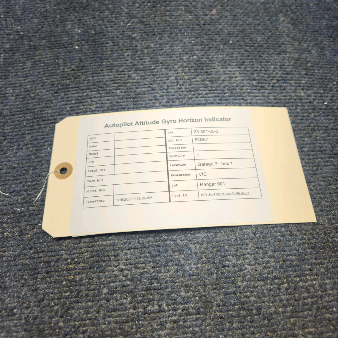 Used aircraft parts for sale, 23-501-05-2 EDO-AIRE AUTOPILOT ATTITUDE GYRO HORIZON INDICATOR