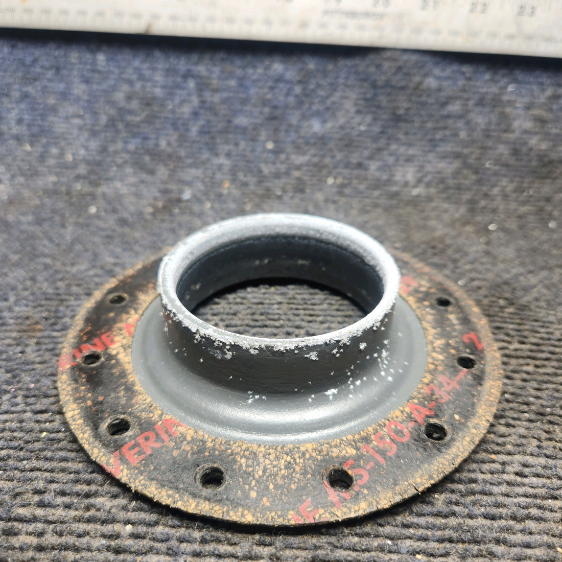 Used aircraft parts for sale, 35-921522, 35-921502 Beechcraft 35-33 Fuel Cell Filler Adapter with Gasket