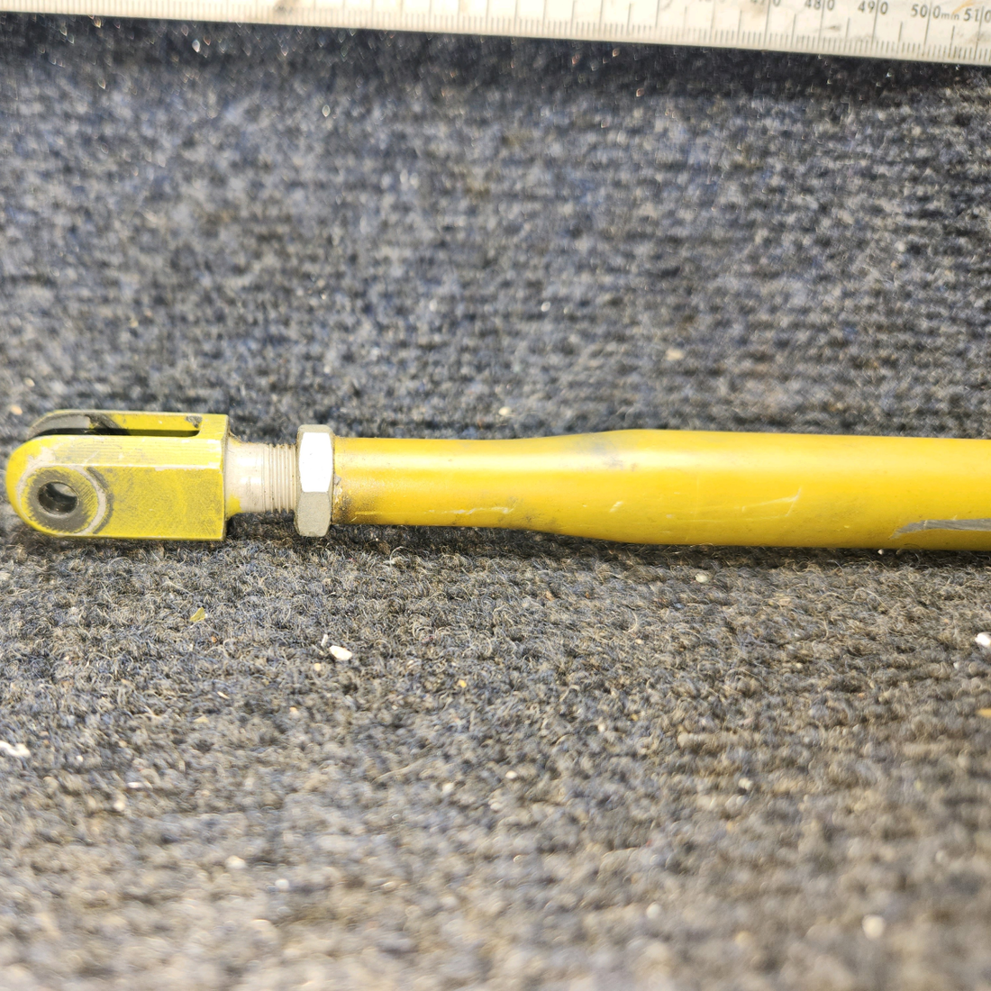 Used aircraft parts for sale, 35-524144-8 Beechcraft 35-33 Rudder Pedal Push Rod Tube