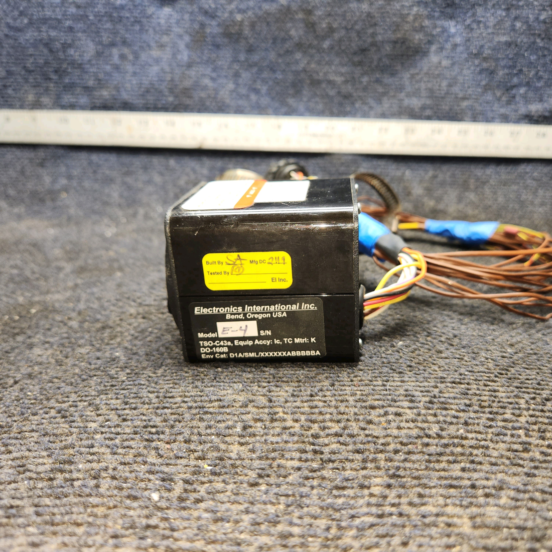 Used aircraft parts for sale, E-4 EGT Electronics International E-4 cessna 150G 4-Channel EGT with Connector and Probes