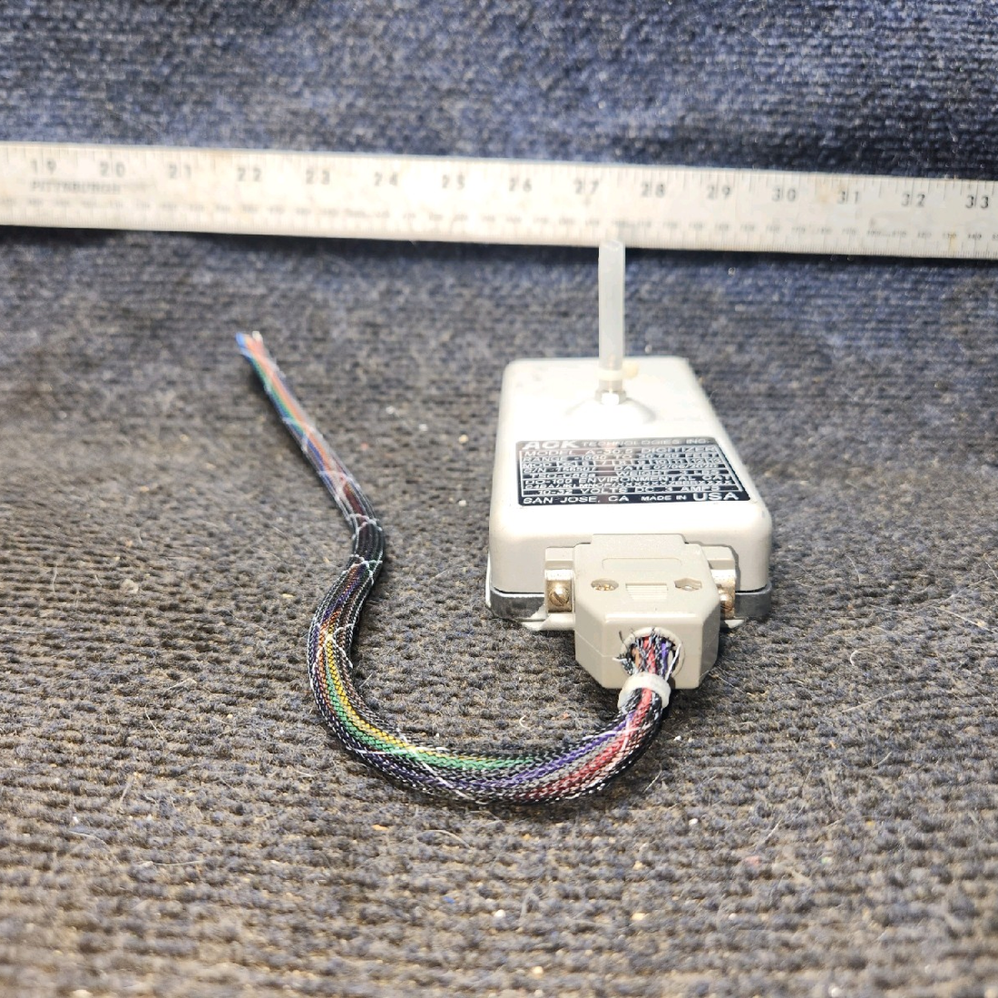 Used aircraft parts for sale, A-30.5 ACK piper PA-28-181 Altitude Encoder with Tray (10-32V)