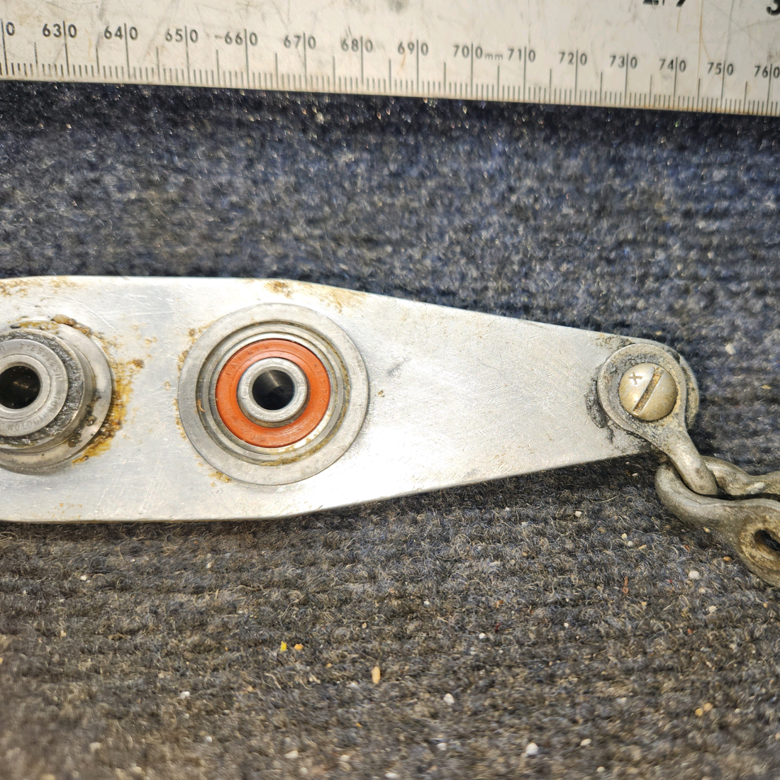Used aircraft parts for sale, 0411258 cessna 150G Forward Elevator Bellcrank