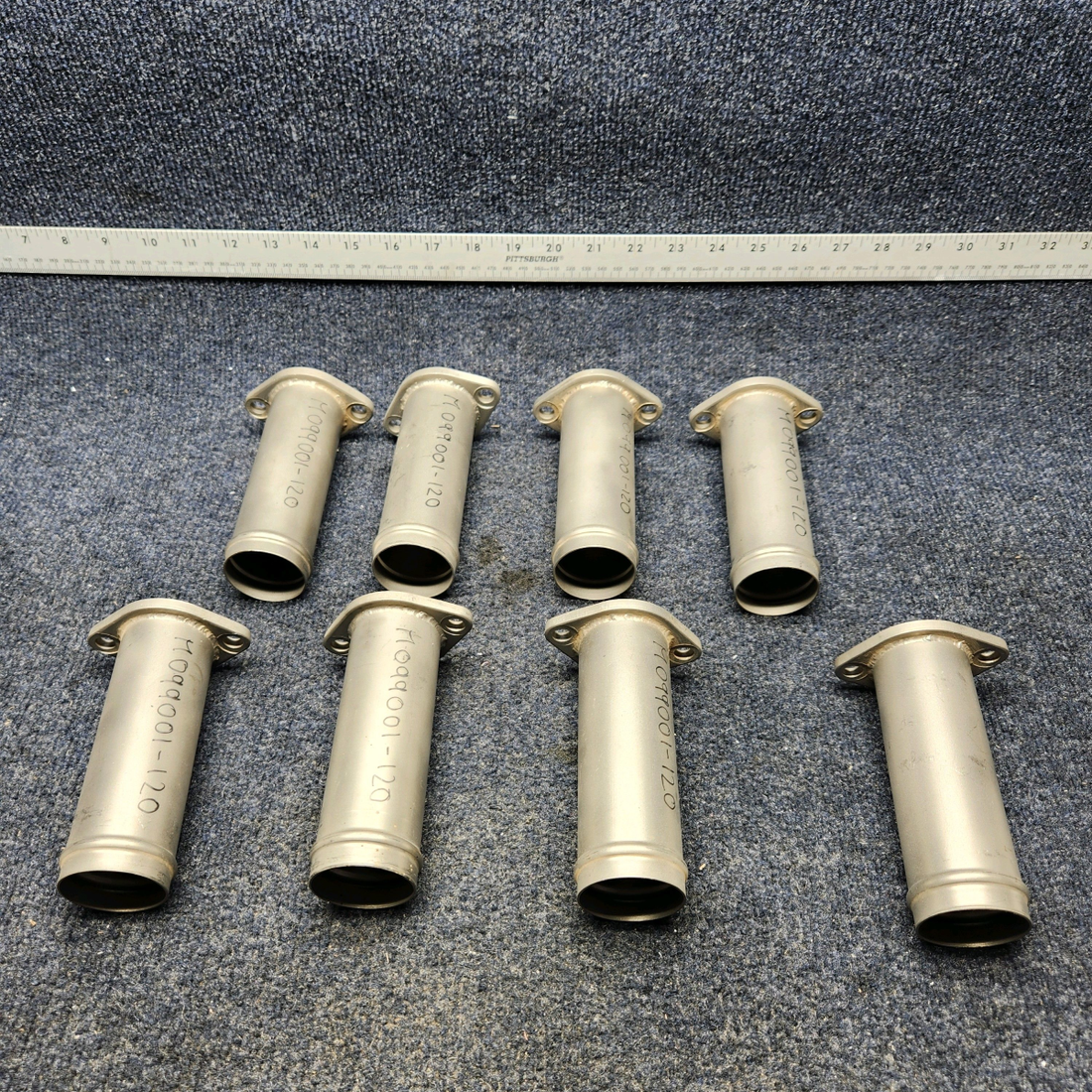 Used aircraft parts for sale, 099001-120 Texas Several LYCOMING EXHAUST 5.5" STRAIGHT RISER PRICE PER EACH.