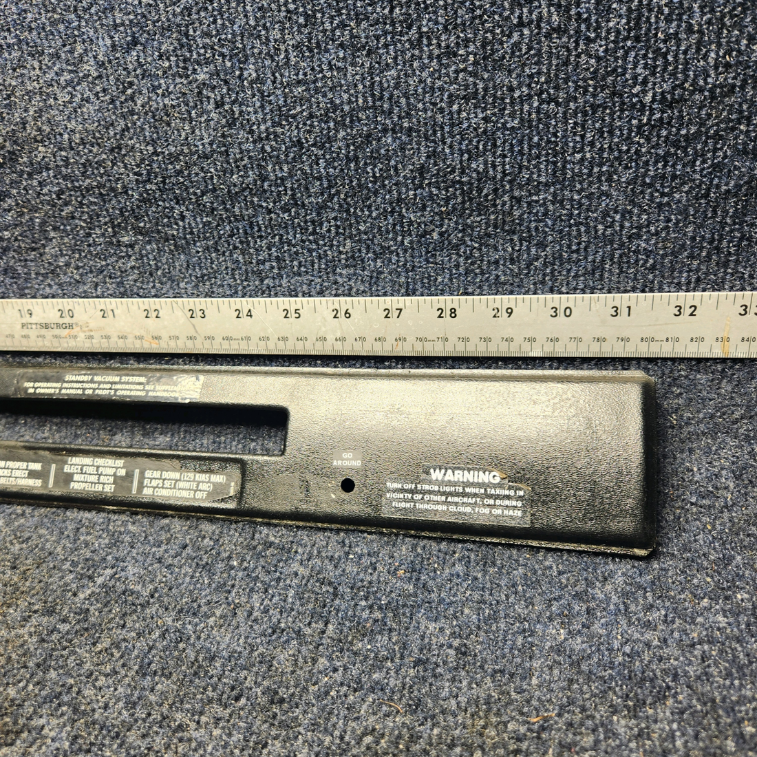 Used aircraft parts for sale, 69338-02 Piper PA32RT-300 MIDDLE LEFT INSTRUMENT PANEL