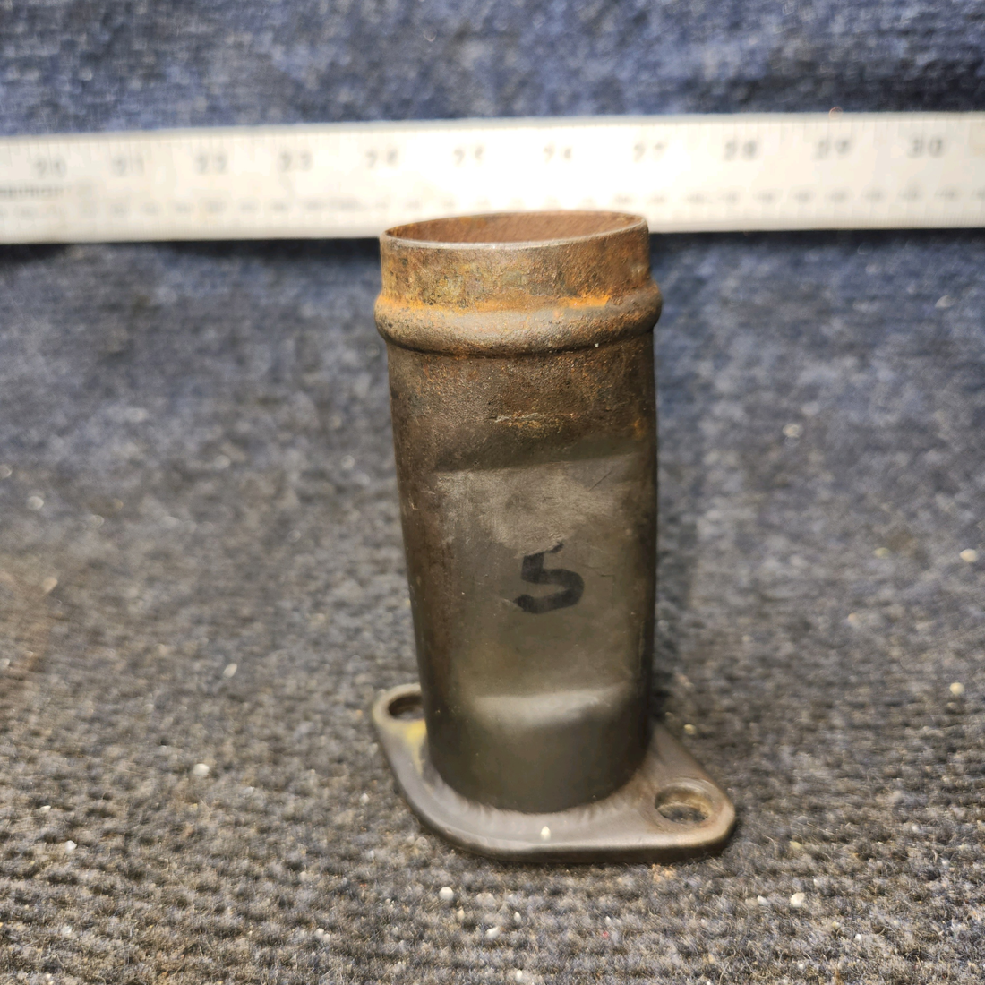 Used aircraft parts for sale, 0550157-7 Continental O-300 Cessna 172 Exhaust Straight Riser