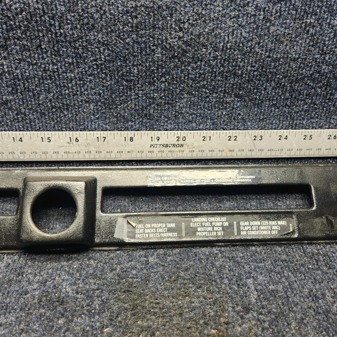Used aircraft parts for sale, 69338-02 Piper PA32RT-300 MIDDLE LEFT INSTRUMENT PANEL