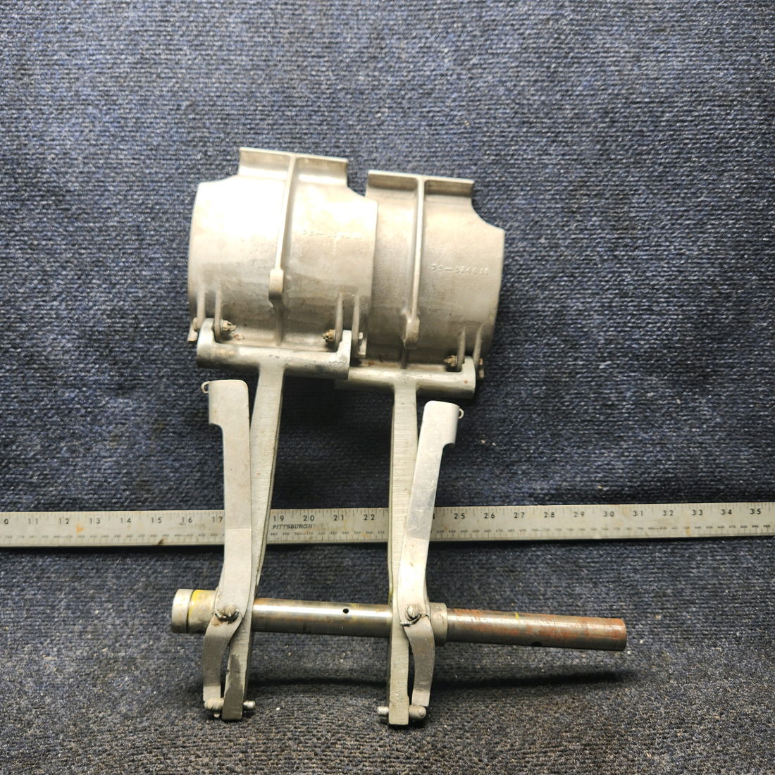 Used aircraft parts for sale, 95-524018-604 BEECHCRAFT 95-55B Pilot’s Side Rudder Pedal Assembly