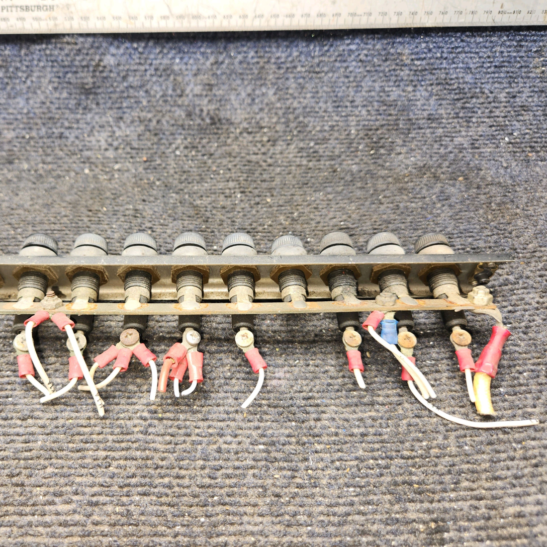 Used aircraft parts for sale, 63868-000 Piper PA-28-140 Fuse Holder Channel Assembly