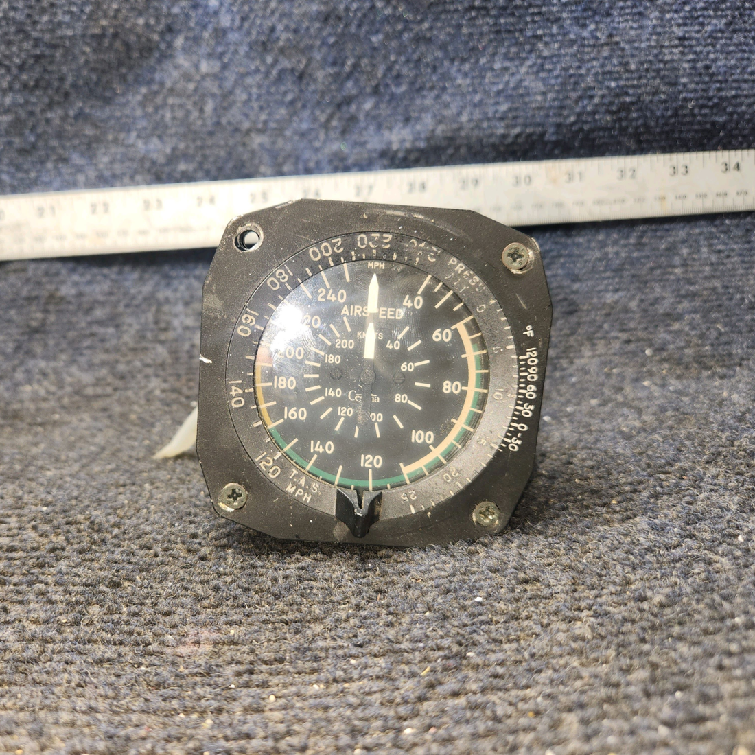 Used aircraft parts for sale, 661010-0202 Cessna 182G Airspeed Indicator
