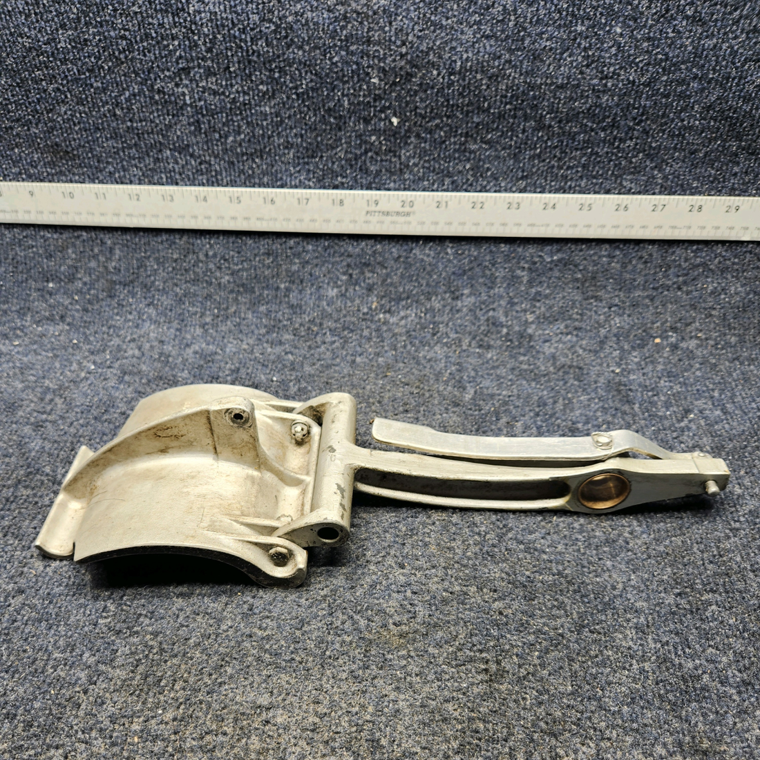Used aircraft parts for sale, 35-524011 AND 35-524060-2 BEECHCRAFT F35 RUDDER PEDAL AND PEDAL ARM