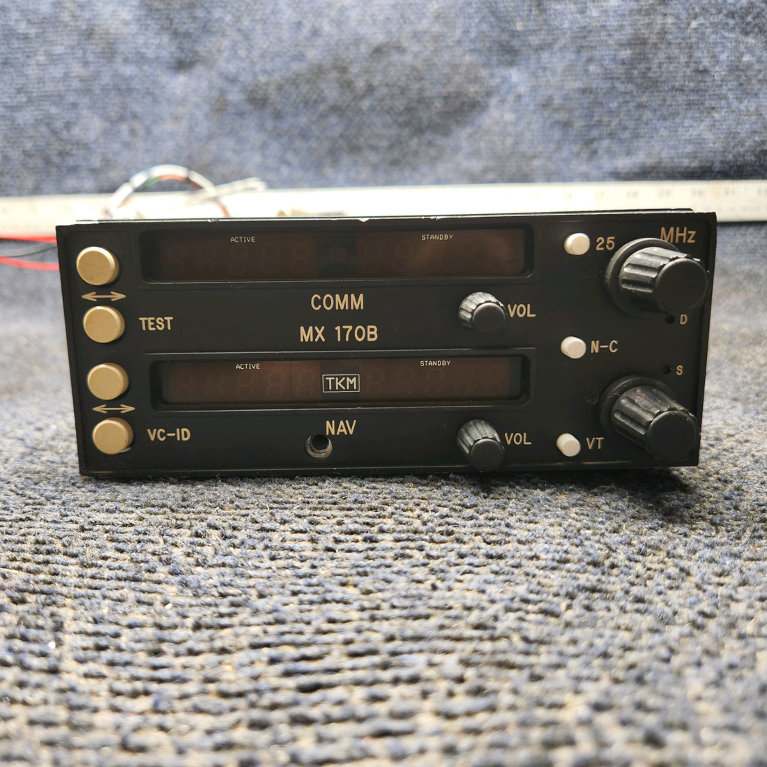 Used aircraft parts for sale, TKM MX170C Michel MX170C Cessna 172 Nav/Comm Radio - NO Tray