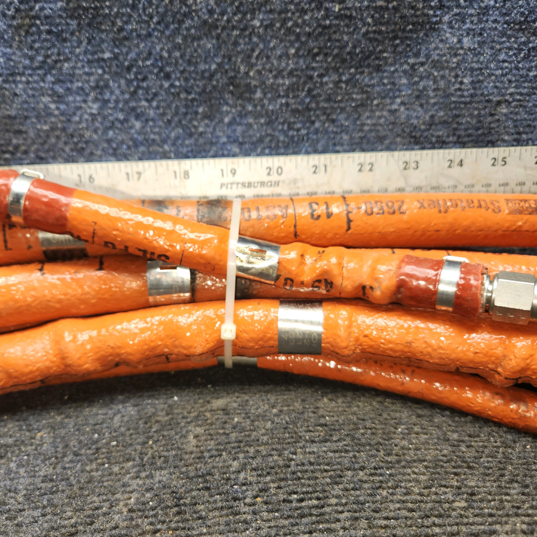 Used aircraft parts for sale, O-360-A4J Parker Beechcraft C23 SUNDOWNER Engine Hose Set of 8